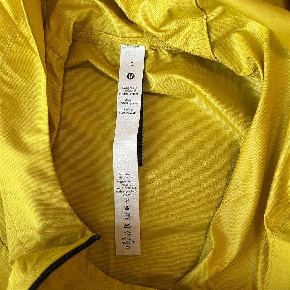 NWOT Lululemon Cinch-Waist Half-Zip Running Jacket Soleil Preppy Size 8 - Picture 13 of 14